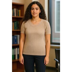 ✅jeanne pierre sweater short sleeve M